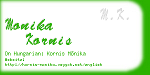 monika kornis business card